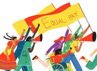 Veronica Grech equal pay illustration