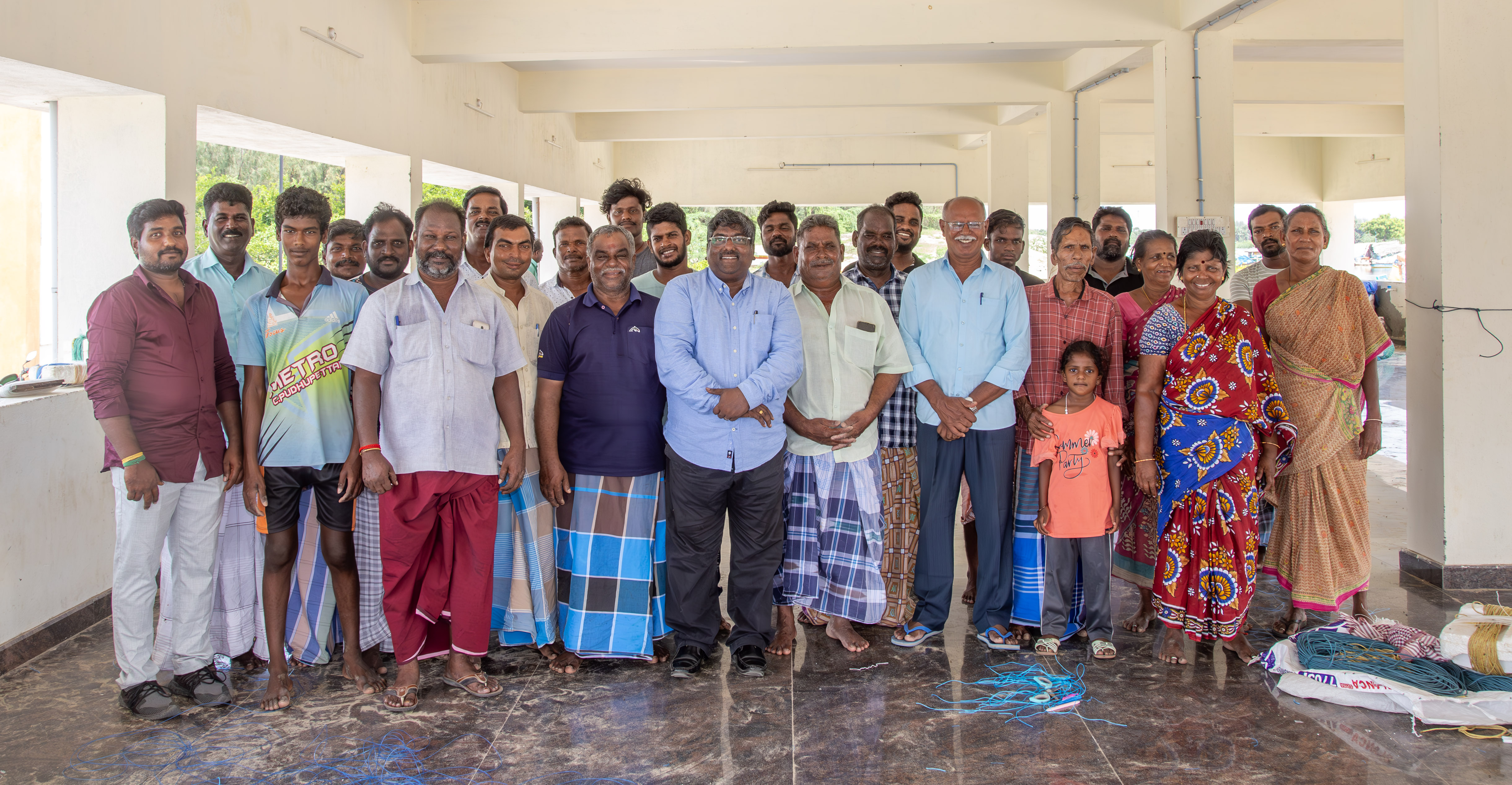 Dr Suresh with local fisherfolk