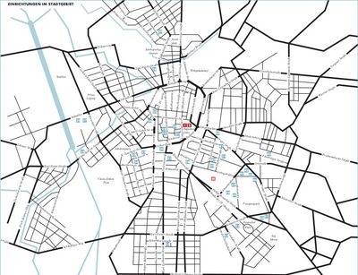 Lageplan der Universitätseinrichtungen