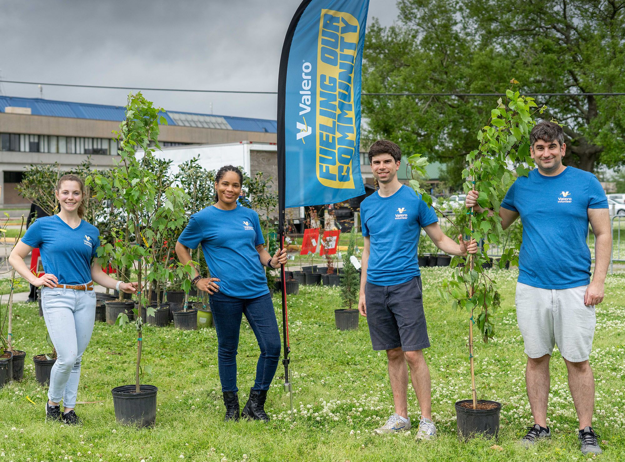 Valero Volunteers from the Meraux Refinery at a community event