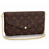 LOUIS VUITTON 路易威登 POCHETTE FÉLICIE 系列 链条包 M61276 老花