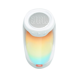 JBL 杰宝 PULSE4 便携式蓝牙音箱 珍珠白