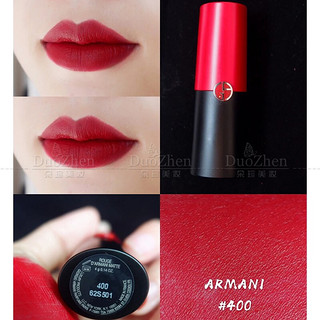 EMPORIO ARMANI ARMANI）挚爱哑光唇膏口红400#阿玛尼红1.4g  显白易上色