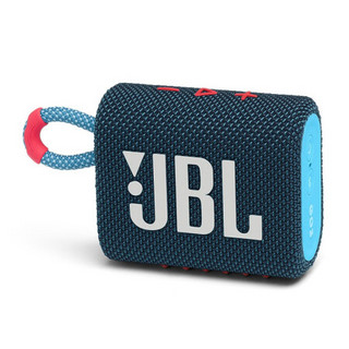 JBL 杰宝 GO3 便携式蓝牙音箱 蓝拼粉色