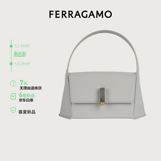 Salvatore Ferragamo 菲拉格慕 Ferragamo）女士白色几何造型单肩包（小号） 0765477