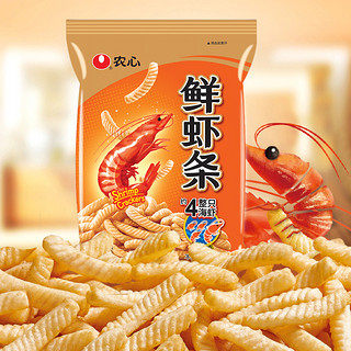 韩国农心nongshim鲜虾条90g*5两口味组合装送虾条40g