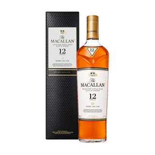 概率券：MACALLAN 麦卡伦 12年雪莉桶 40%vol 单一麦芽威士忌 700ml单瓶礼盒装