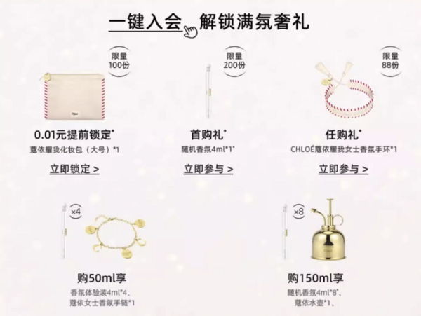 Chloé 蔻依 仙境花园系列 漫境橡野香水 EDT 50ml（赠随机香氛4ml*4+女士香氛手链*1）