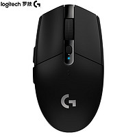 logitech 罗技 G） G304 无线游戏鼠标+黑色全包防滑贴+超大桌垫