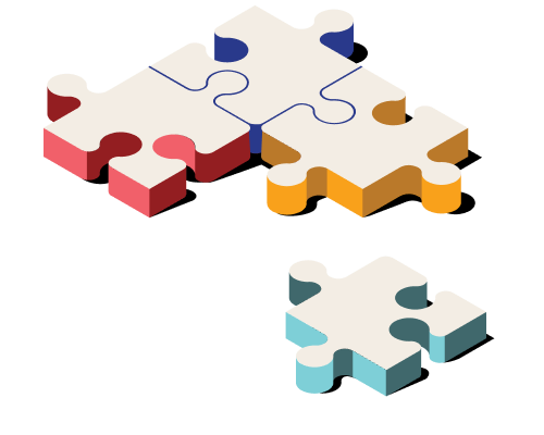 Jigsaw puzzle pieces