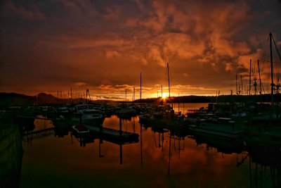 Sunset at Port McNiell