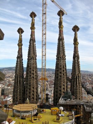 Torres de la Faana del Naixement desde la Torre de la Passi