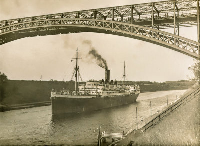 Ship in the Kiel Canal  