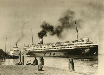 Steamer on Lake Ontario  