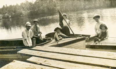 Posing on the Boats  