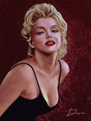 Marilyn #9  Original 16x20 acrylic on canvas - SOLD