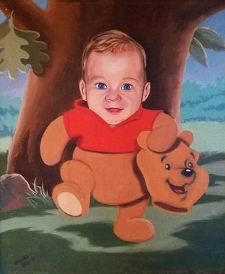 Christopher as Winnie the Pooh Bear