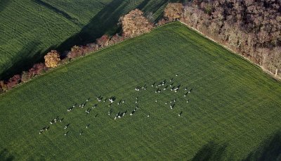 Flying over England