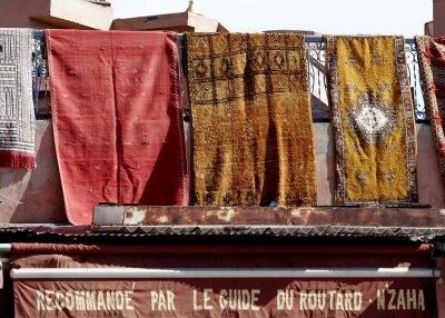 You can't avoid carpets in Marrakech