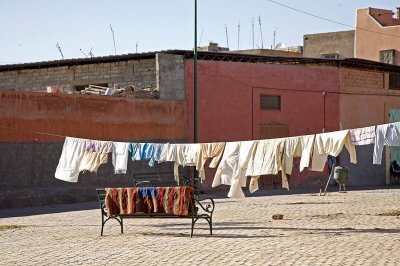 Hanging out the washing