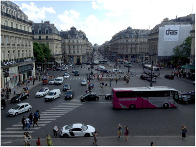 Place de l'Opra vu de l'Opra Garnier