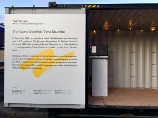 If you’re at Techfestival.co in Copenhagen, drop in to this shipping container where I’ll be demoing WorldWideWeb.cern.ch