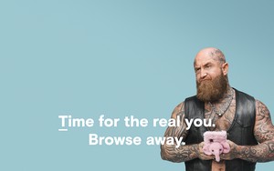 Browser for the real you (pink phone) 用のアイコン