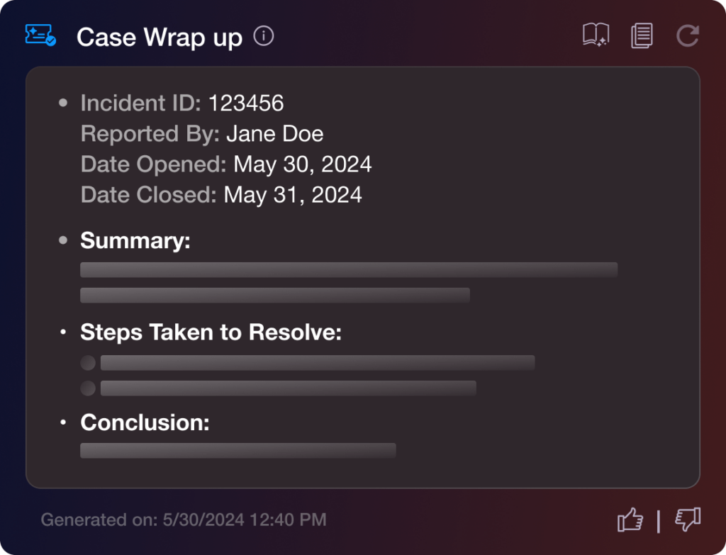 Agent case wrap up