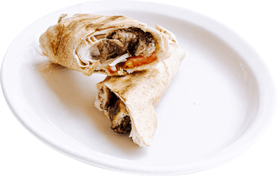 chicken shawarma rolled