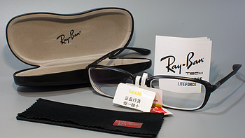 大脸汉子难配镜：可得眼镜网入 Ray·Ban 雷朋 板材光学眼镜架 ORX7037-5204/56+1.60非球面镜片