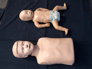 baby and child shaped cpr dolls