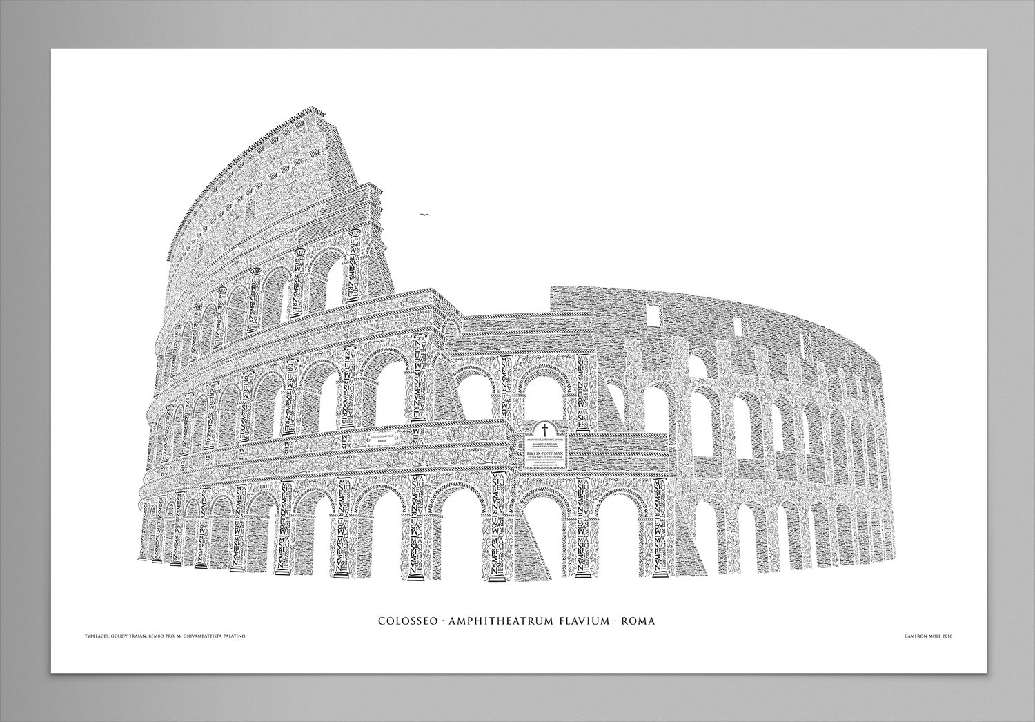 Image of Rome Colosseo in Type – Pearl