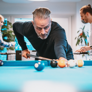 Stressabbau beim Billard