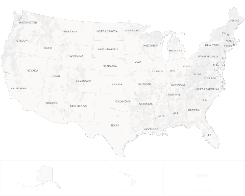 US map showing locations found for L Douglas