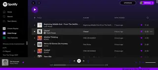 ⋆ ˚｡⋆୨୧˚ purple and black spotify theme ˚୨୧⋆｡˚ ⋆