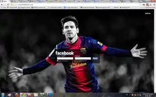 Lionel Messi Facebook Login Theme