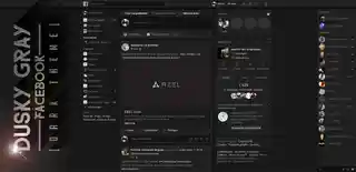 Dusky Gray Facebook [Dark Theme]