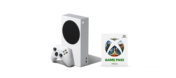 Xbox Series S with Xbox Game Pass box