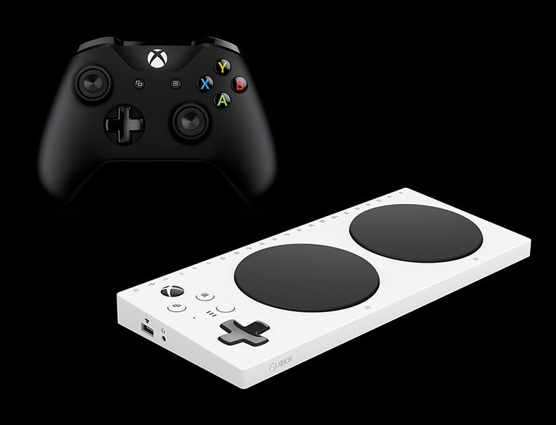 Xbox One wireless controller and the Xbox Adaptive Controller