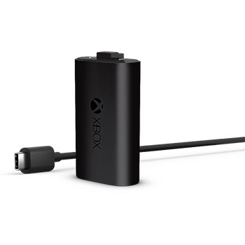 Az Xbox újratölthető elem + USB-C részletes nézete