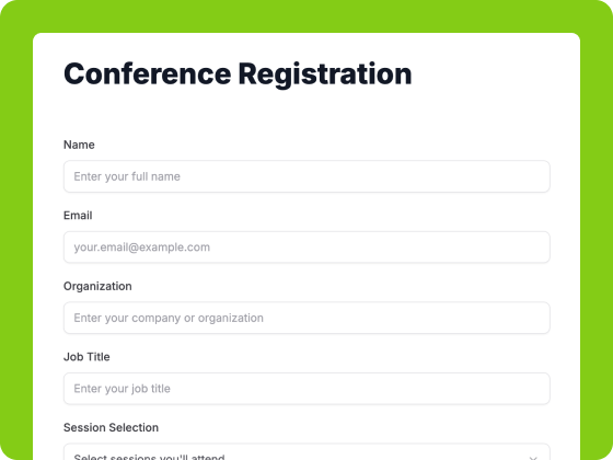 Conference Registration