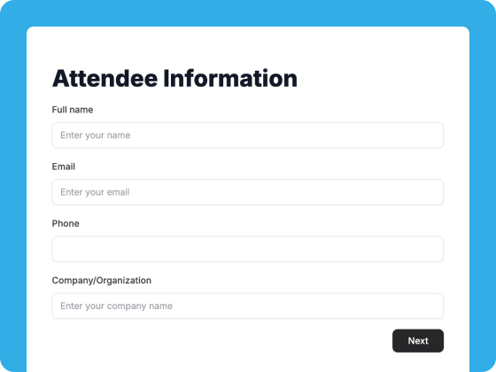 Event Registration Multi-Step Form