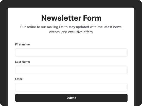 Newsletter Form