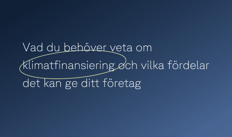 Klimatfinansiering