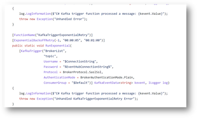 Error Handling with Apache Kafka extension for Azure Functions