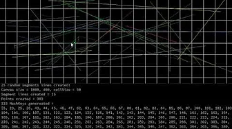 Spatial Hashing for segment detection