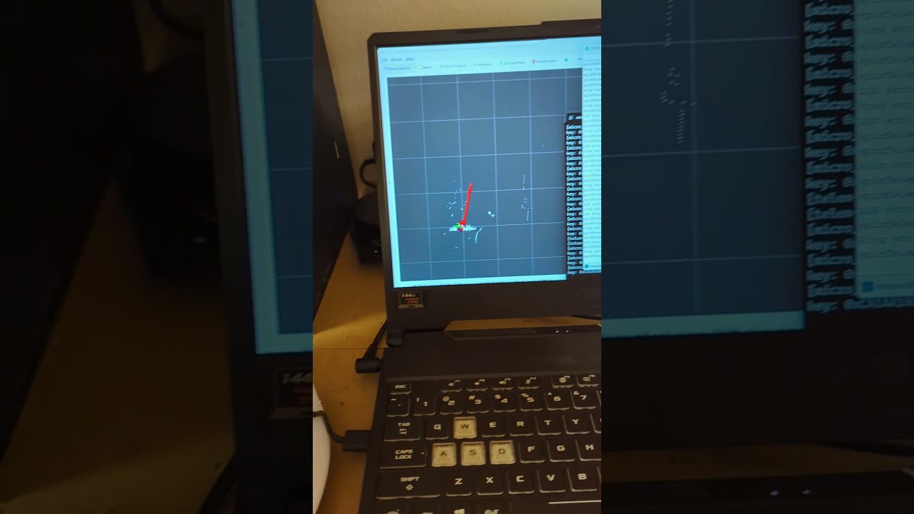 Neato XV11 laser distance scan sensor runs on Arduino, ROS2