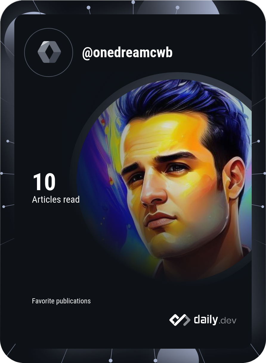 Gustavo Araújo's Dev Card