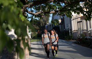 members of the Caltech women's soccer team