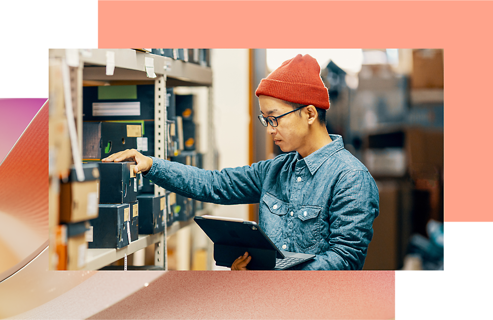 A women in a library